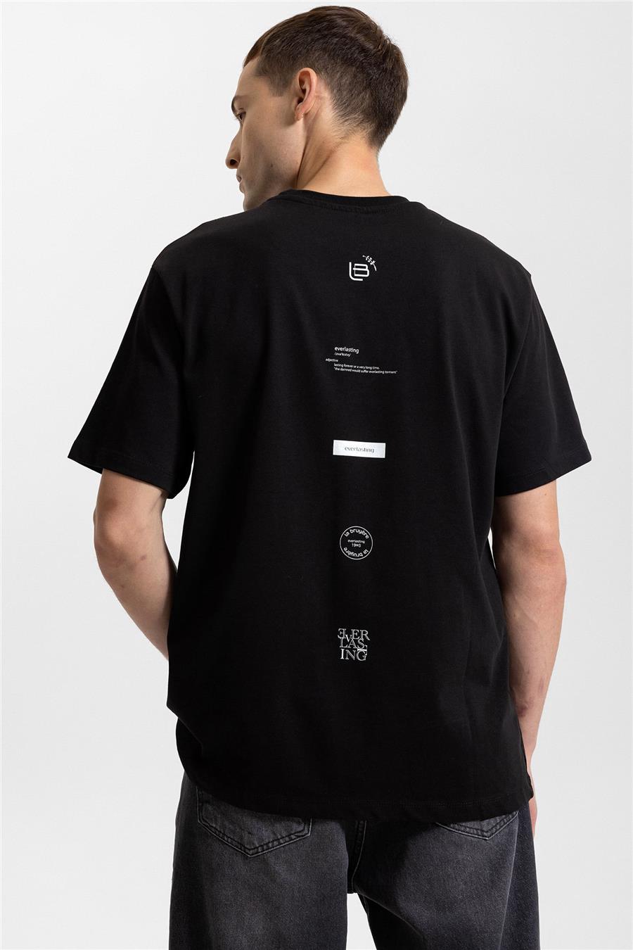 REGULAR FIT LOGO BASKILI YAZILI T-SHIRT